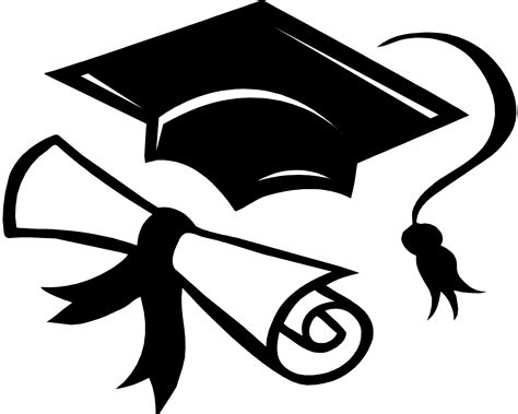 Graduation Cap And Gown Silhouette