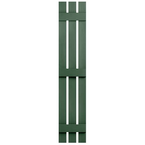 Alpha 1238 In W X 67 In H Green Paintable Board And Batten Exterior