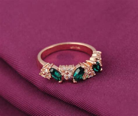 18k Rose Gold Plated Austrian Crystal Fashion Ring Women Wedding