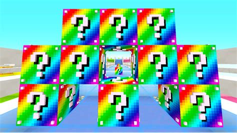 Minecraft 18 Rainbow Lucky Block Race Lucky Block Mod W The Pack