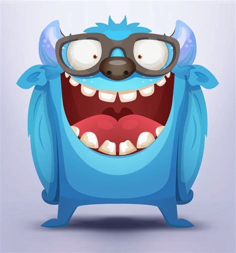 47588 Blue Cartoon Monster Royalty Free Images Stock Photos