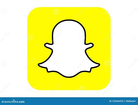 Snapchat Social Media Logo Editorial Stock Photo Illustration Of