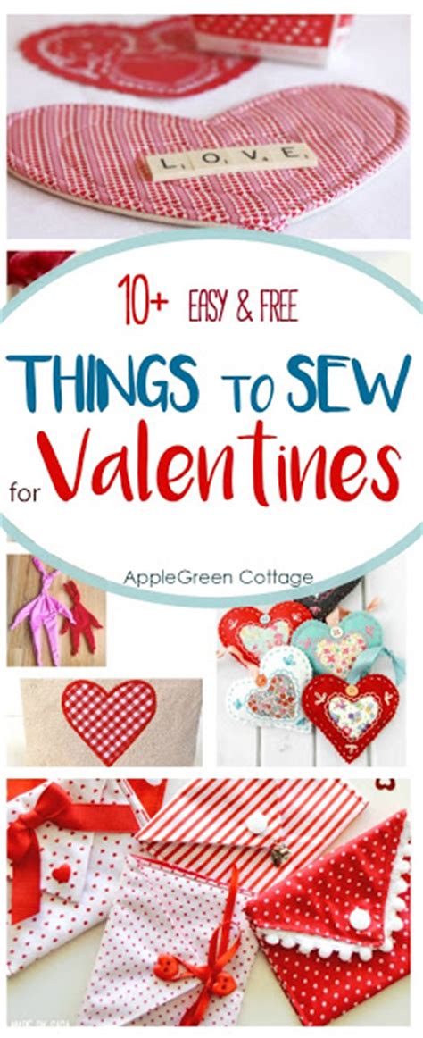10 Adorable Easy Sew Valentines Projects Applegreen Cottage