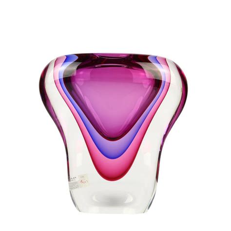 Contemporary Vase Cobra Purple Original Murano Glass S N C Blown Glass Murano Glass