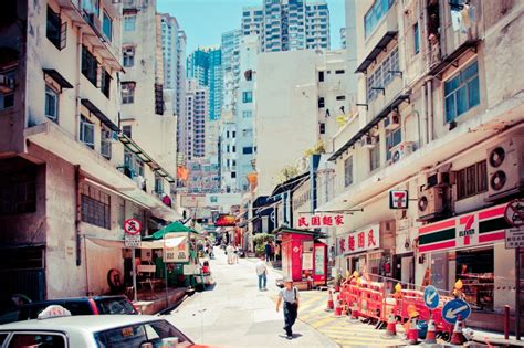 Street View In Wan Chai Hong Kong Editorial Stock Image Image 26385084