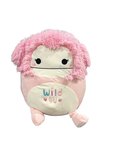 Official Kellytoys Squishmallow 16 Brina Wild 4u Pink Bigfoot