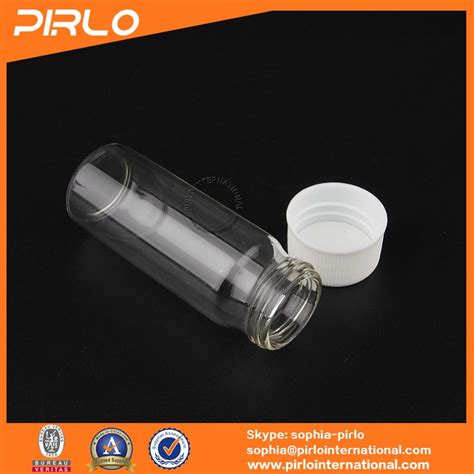 20ml 35ml 45ml Clear Screw Neck Glass Vial With White