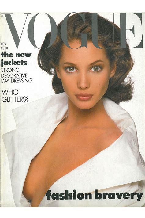 christy turlington style and fashion pictures style file british vogue vogue magazine covers