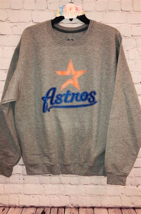 Houston Astros Sweatshirt Astros Sweater Astros Retro Etsy