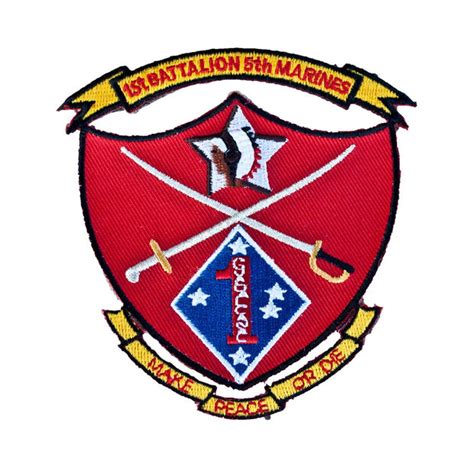 1st Battalion 5th Marines Patch Usmc Crest Patch Sgt Grit