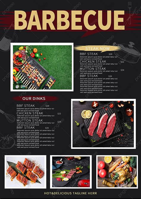 Bbq Restaurant Menu Template Template Download On Pngtree