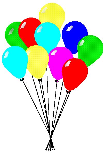 Cartoon Birthday Balloons Clipart Best