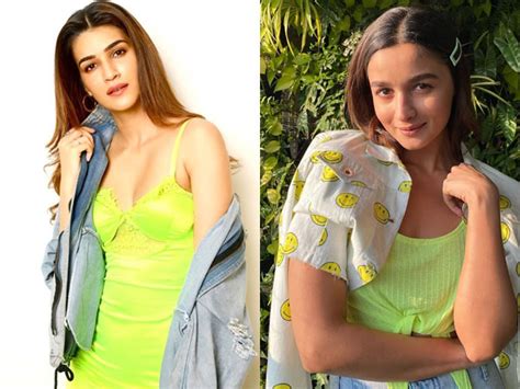 Kriti Sanon Alia Bhatt And Other Divas Who Flaunted Neon Numbers And Gave Summer Fashion Goals