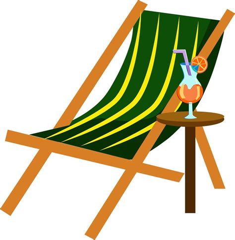 Cartoon Beach Chair 13852654 Vector Art At Vecteezy