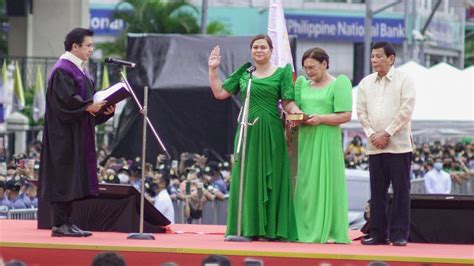 Philippines Sara Duterte Sworn In As Vice President Bbc News