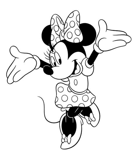 Disney Kleurplaten Minnie Mouse
