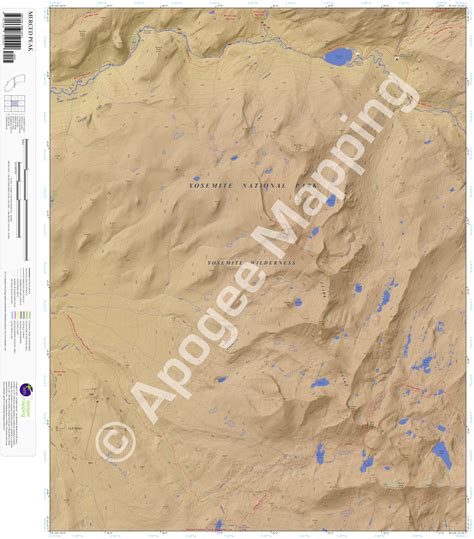 Merced Peak Ca Amtopo By Apogee Mapping Inc