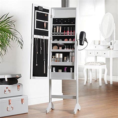 Maybe you would like to learn more about one of these? Beautify Mirrored Jewelry Makeup Armoire with LED Lights ...
