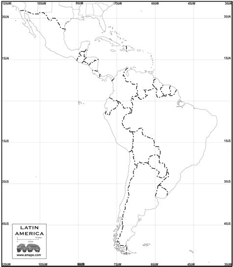Free Map Of Latin America