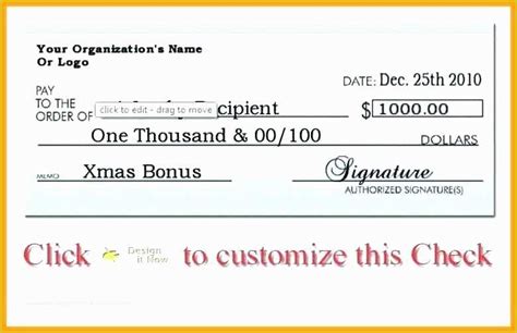 Large Fake Check Template Free Of Elegant Fake Checks Template Big