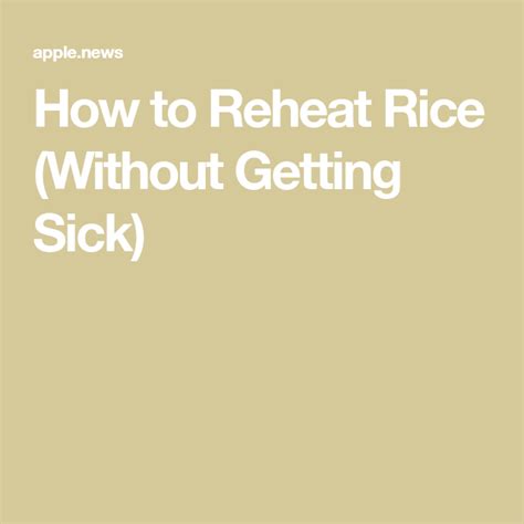 How To Reheat Rice Without Getting Sick — Myrecipes How To Reheat