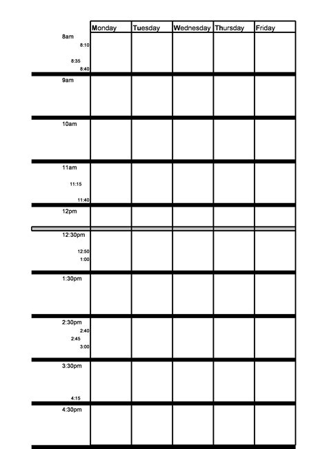 37 Printable Time Blocking Templates Weekly Daily Monthly