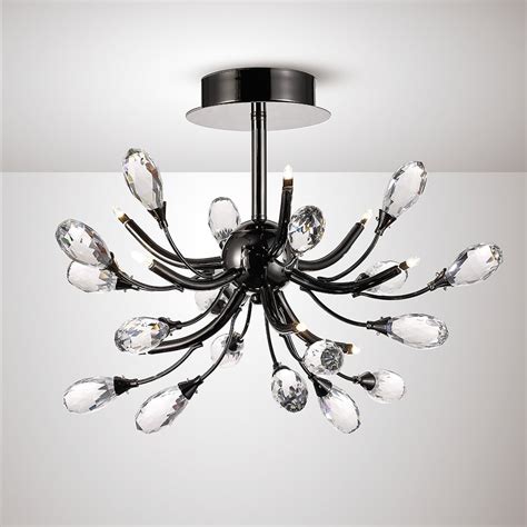 Please remember that if you have any doubt about installing your own lights yourself, then call a qualified electrician to do it for you. Diyas Lighting Anita Modern 9 Light Semi Flush Ceiling ...