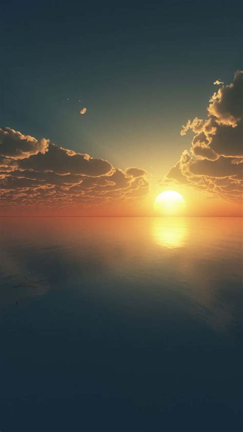 Download Sun Rise Over Tranquil Water Wallpaper Wallpapers Com