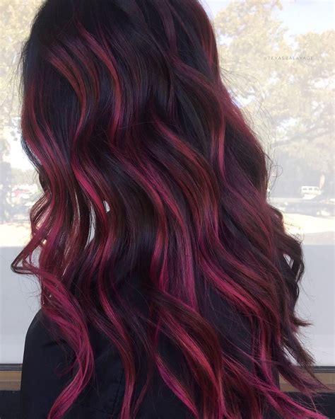 You can then comb through section once again or use hands to blend. Beautifinder.com on Instagram: "Beautiful magenta balayage ...