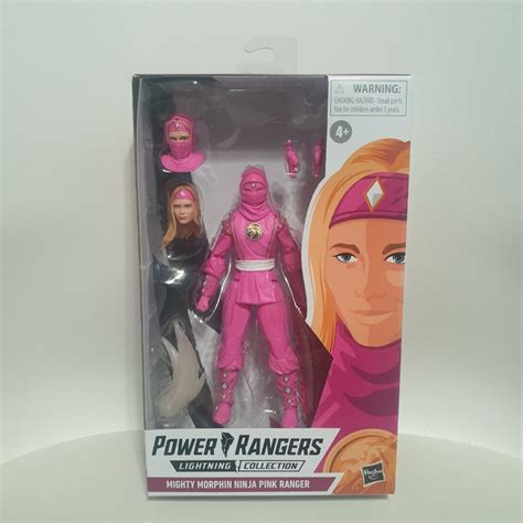 pink ninja ranger mighty morphin power rangers lightning collection on carousell