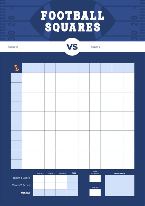 Printable 50 Square Football Pool Grid 14 Free Pdf Printables