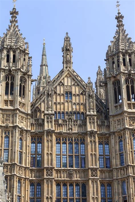Palacio De Westminster El Parlamento Fachada Londres Reino Unido