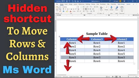 How To Switch Rows And Columns In Word Table Printable Templates Free