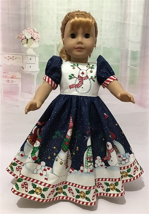 18 inch doll christmas dress fits american girl dolls daisy etsy doll clothes american