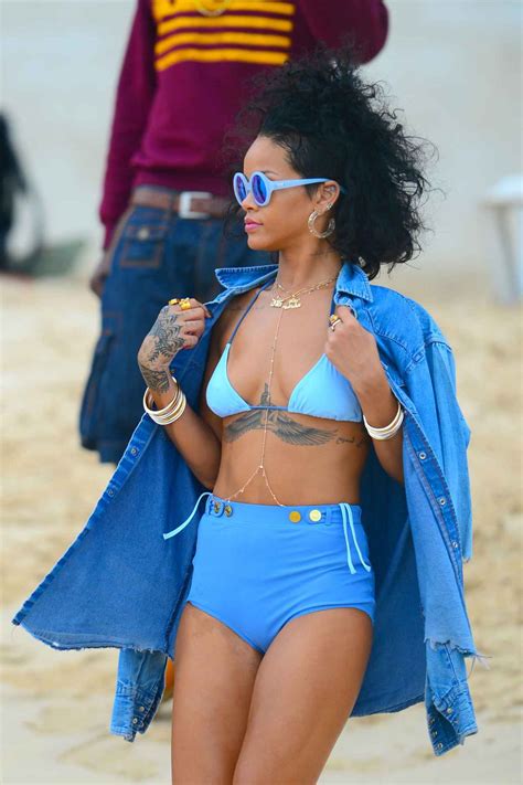 Rihanna In A Bikini At A Beach In Barbados December 2015
