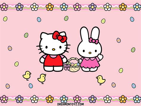 Free Cartoon Graphics Pics S Photographs Hello Kitty Easter