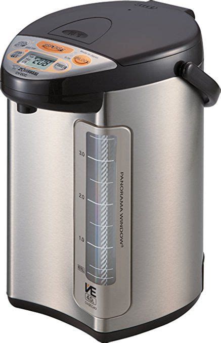 It comes with 4 keep warm temperature settings (160°f, 175°f, 195°f, 208°f) and features an optional quick temp mode that reaches 160°f, 175°f. Zojirushi America Corporation CV-DCC40XT VE Hybrid Water ...
