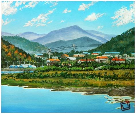 Mountain In South Korea Paintings By Nikita Gusev