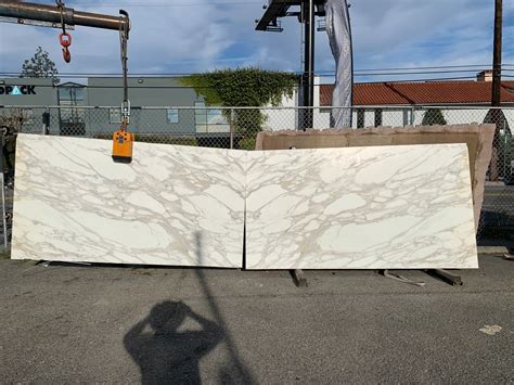 Calacatta Borghini Gold Marble Slab Honed Bookmatching