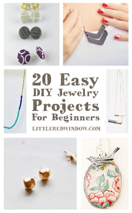 Submitted 6 years ago by deleted. 20 Easy DIY Jewelry Projects for Beginners - Little Red Window