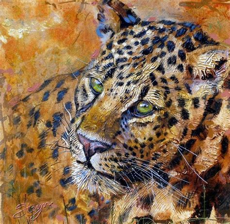 Leopard Wildlife Paintings South African Artists Wildlife Art
