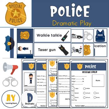 Police Officer Activities Police Dramatic Play Police Officer Craft