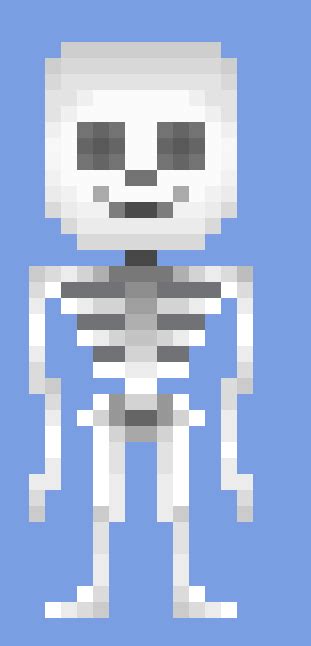 First Pixel Art Skeleton By Whelsey On Deviantart