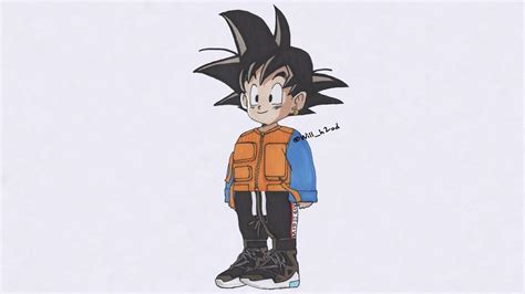 How To Draw Hypebeast Goku Kid Willh2od Drawings Hypebeast