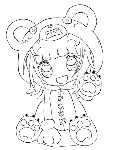 Adorable Anime Coloring Pages For Kids Kidsworksheetfun
