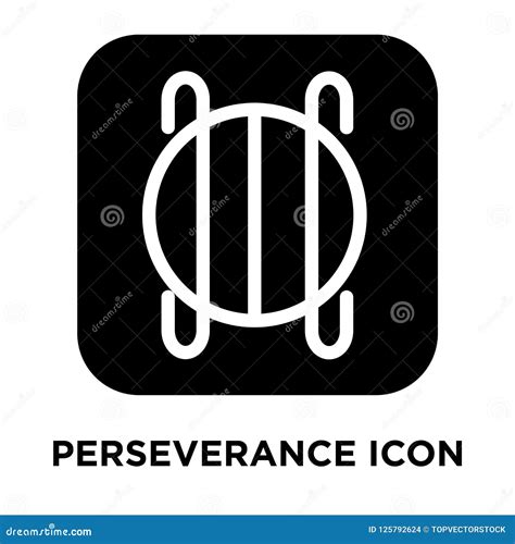 Perseverance Vector Illustration. Tiny Motivational Patience Person
