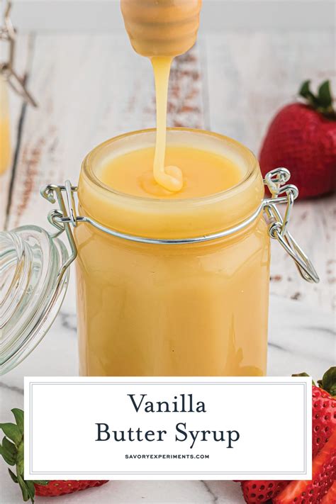 Vanilla Butter Syrup Recipe Dutch Honey