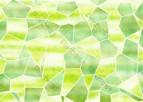 Abstract Background Yellow Voronoi Green Psd Free Download Pikbest