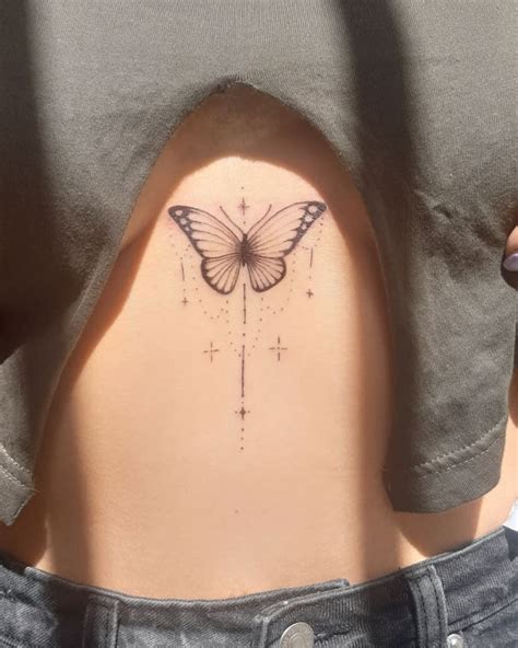 Simple Butterfly Tattoo