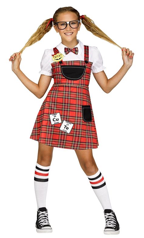 Head Of The Class Nerd Girls Costume Girl Nerd Costume Halloween